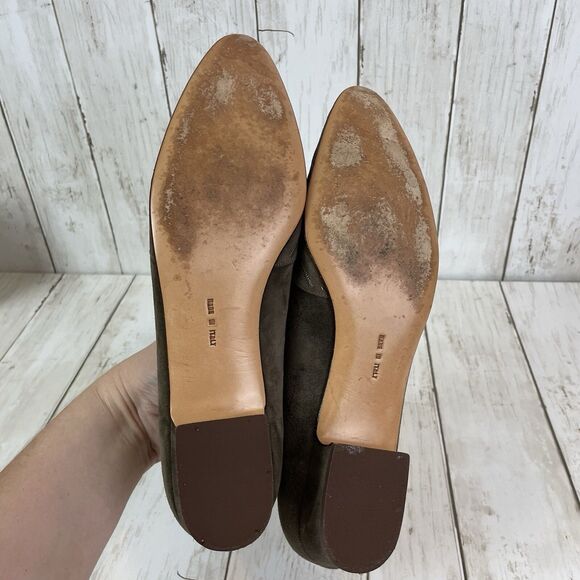 Salvatore Ferragamo Ruby Suede Calf Shoes 8.5 AAA Brown Low Heel w/ Box … - Picture 7 of 11